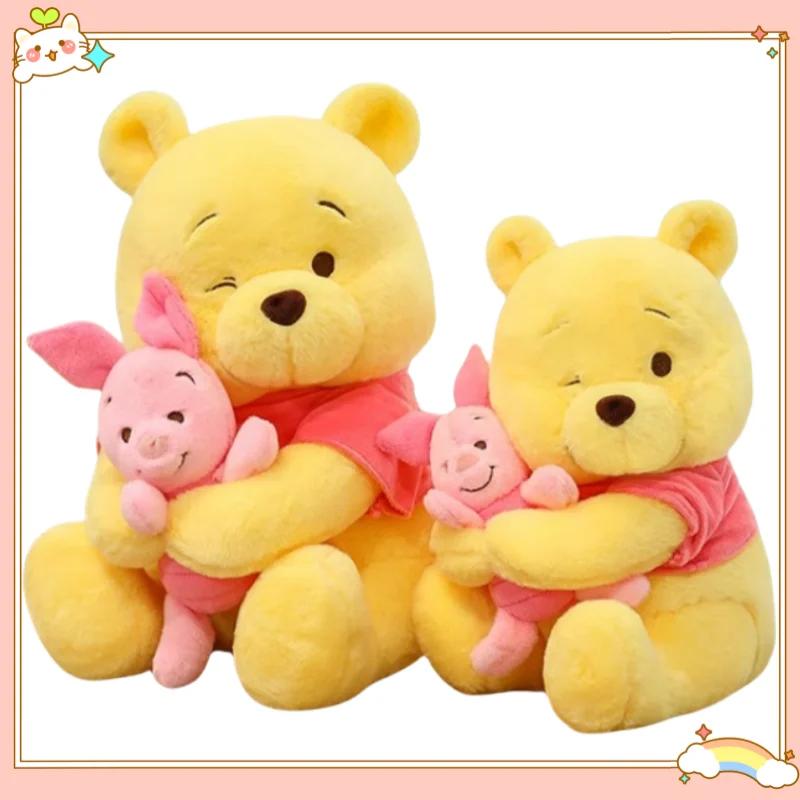 

35/60cm Big Size Disney Pooh Bear Piglet Cartoon Anime Plush Stuffed Doll Room Decoration Plushies Pillow Ornament Children Gift