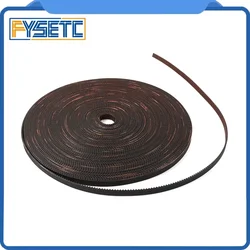 GATES Belt LL-2G-6RF 2GT Belt Opened Fiberglass Rubber GT2 Timing Belt 2GT-6 L 1M 2M 5M W 6mm For MK3S+ Ender-3 CR10 Voron