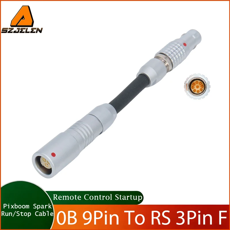Hot Sale Run/Stop RS Cable Float RS Fischer 3Pin Female to EXT 9Pin Male for Camera Pixboow Spark Power Cord