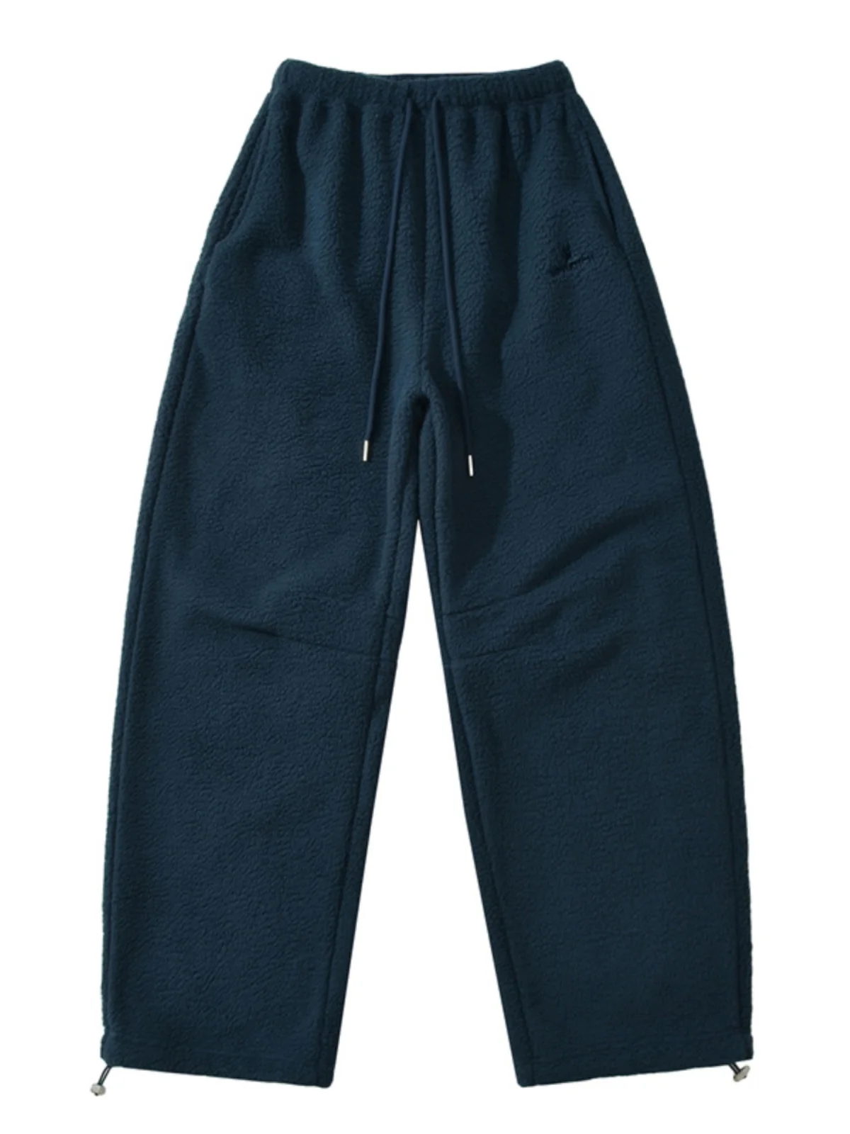 American High Waist Embroidered Fce Lined Thiened Casual Warm Pants Women's Winter New Sle Straight Leg Comfortable Tr...