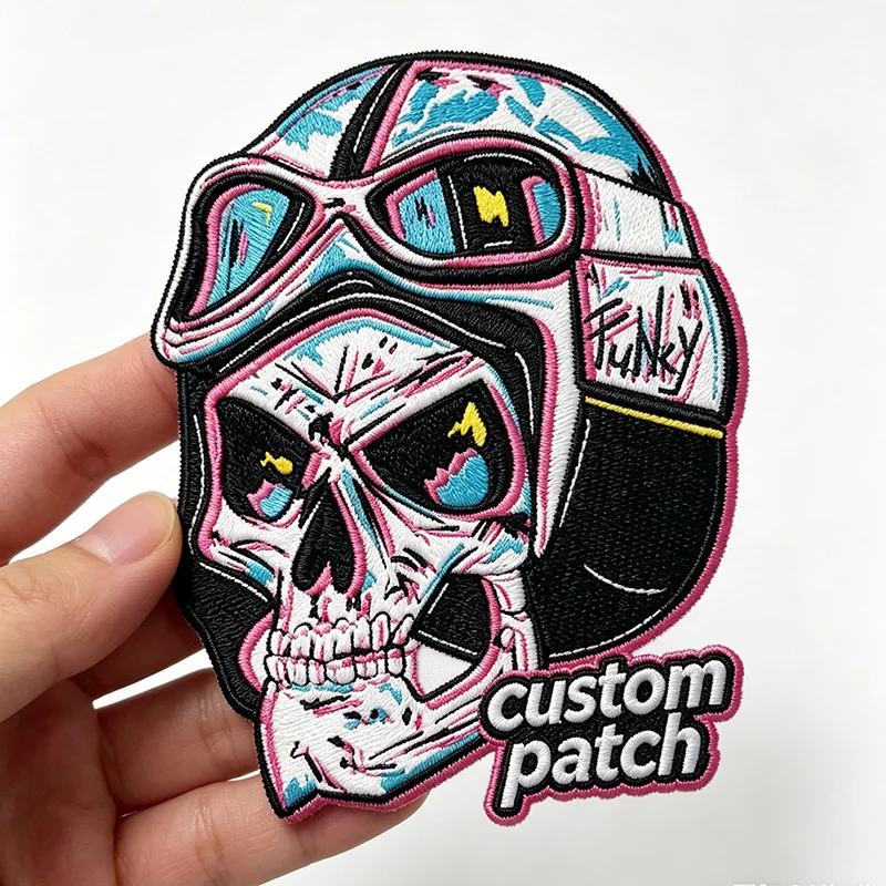 Create Your Own Embroidered Patch–Perfect for Backpacks,Hats&Bags–Iron-On or Hook&Loop Backing–Add Your Custom Logo–DIY Emblem