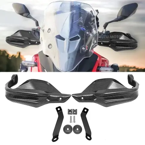 Osłony dłoni w stylu karbonowym, ochraniacze dłoni, osłona przeciwwiatrowa, handbary do Honda NC750X CB500X NC750S NC700X NC750 X 2013-2023 2021 2022