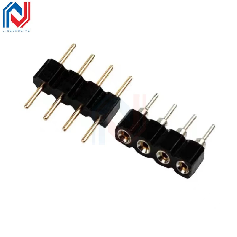 RGB 4Pin Connector Adapter Small 4P Needle Male & Female Plug Socket RGB Connectors for 3528 5050 RGB LED Strip Lights - Image 4