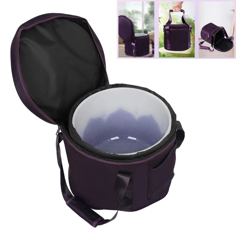 

Crystal Singing Bowl Carry Cases Portable Travelling Bag Thickening Padded Storage Carrying Bag Singing Bowl Parts 24BD