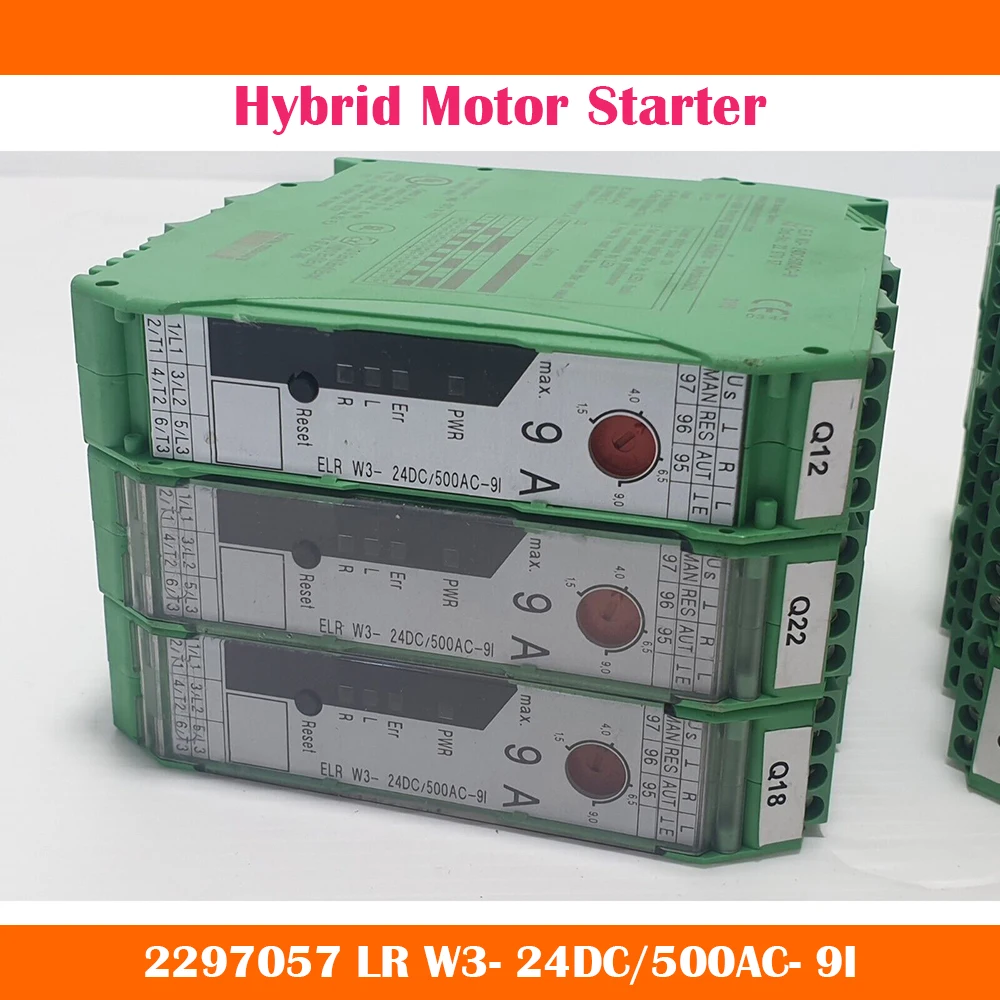 

Hybrid Motor Starter 2297057 ELR W3- 24DC/500AC- 9I Fast Ship Work Fine High Quality