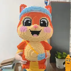 50CM Giant Squirrel Building Blocks Adult High Difficulty Assembly Puzzle Toys for Boys and Girls Birthday Gifts Trendy Play