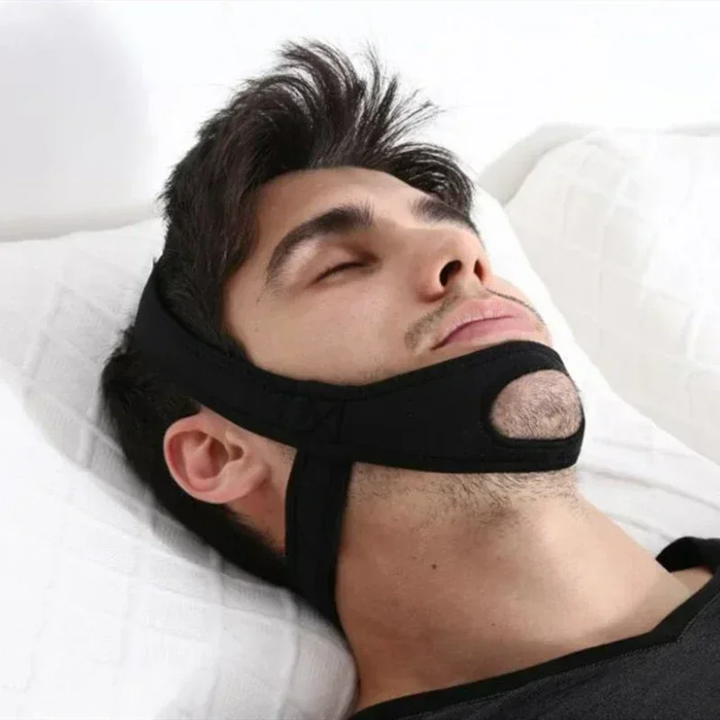

New Anti Snore Stop Snoring Chin Strap Belt Anti Apnea Jaw Solution Sleep Support Apnea Belt Adjustable Sleep Care Tool