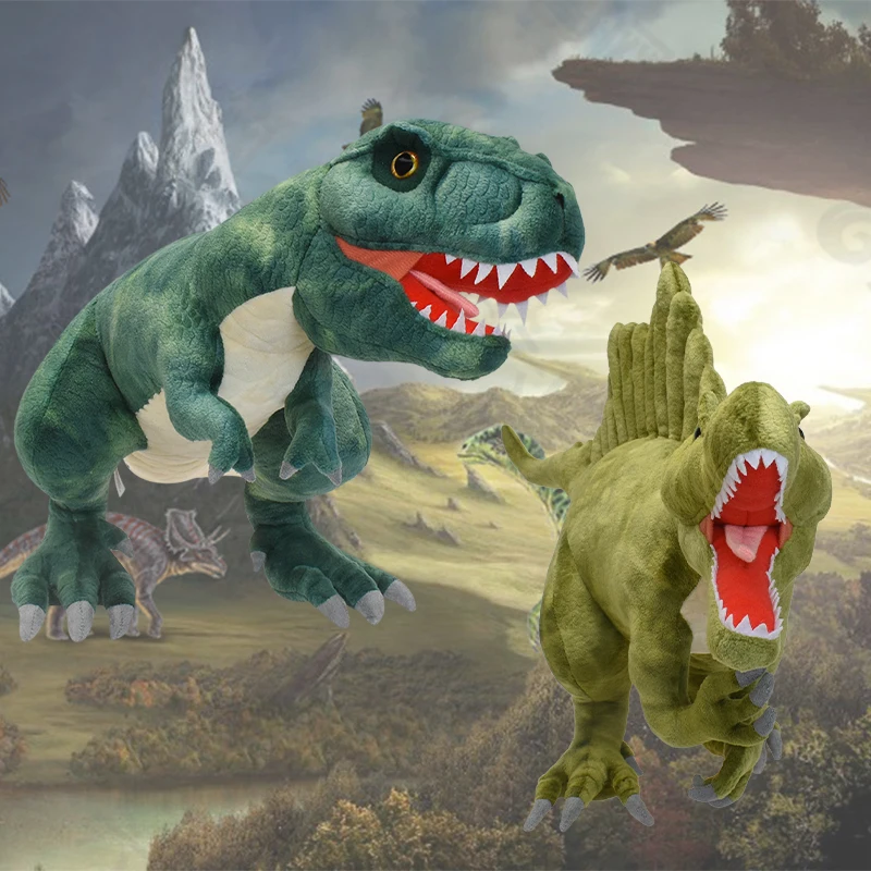 

New Dinosaur Plush Toys Cartoon Tyrannosaurus Rex and Spinosaurus Cute Stuffed Toy Dolls for Kids Children Boys Birthday Gift