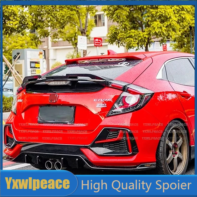 

For Honda Civic 10th Gen FK7 Hatchback 2016 2017 2018 2019 2020 V Style Rear Trunk Lip Spoiler Body Kit Accessories