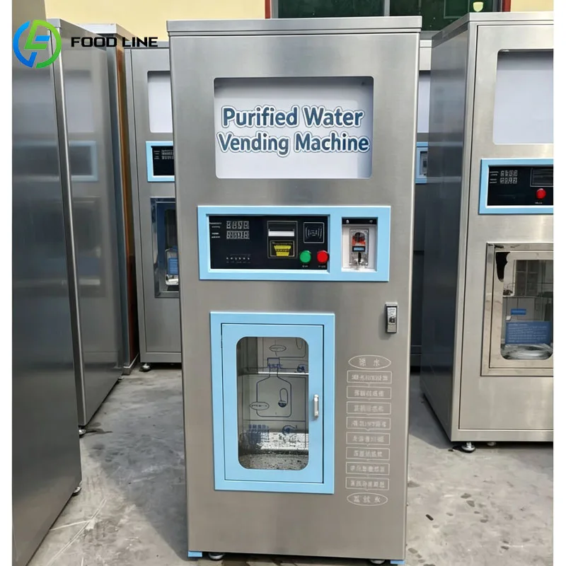 Pure Water Vending Machine Automatic RO Refill Station Self Service Water Dispenser Customized