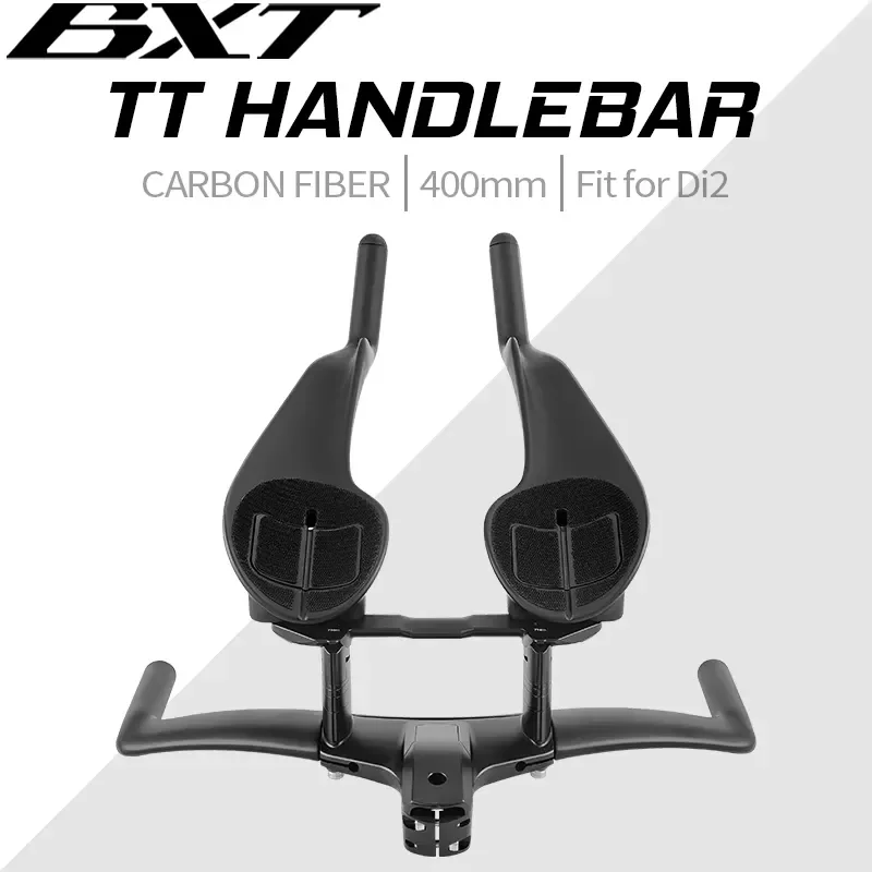 for BXT TTHB-008 2026 New T1000 Carbon Fiber 400mm Triathlon Time Trial TT Handlebar 15 Aero Bar for Road Bicycles