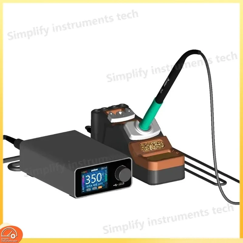 TC22 Soldering Station with Temperature Control Adjustable Iron Tip 210 245 115 Handle for Welding Rework SMT PCB