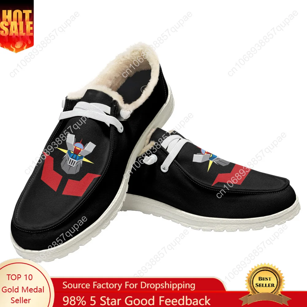 

Mazinger Z Plush Flat Shoes Cartoon Cute Men Women Teenager Outdoor Sneakers Lightweight Shoes Custom Shoes Footwear Made Shoe