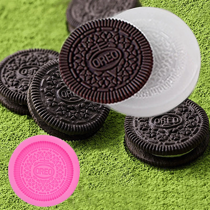 Silicone OREO Cookie Molds Kitchen Baking Chocolate Fondant Cookie Moulds DIY Party Dessert Supply Gift Craft Cake Decoration