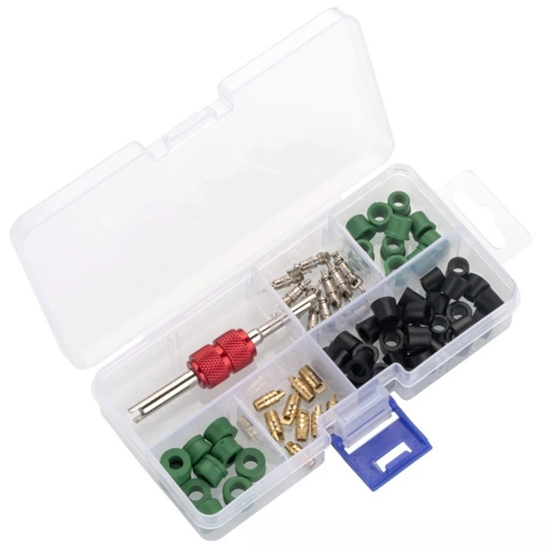 71-Piece Washer Seal Air Conditioning A/C Spool Removal Tool Hose Adapter