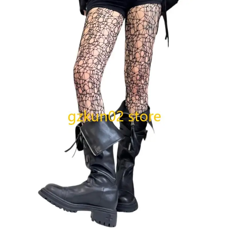 

KXRB Women Patterned Tights Fishnets Net Stockings Pantyhose Thigh High Socks