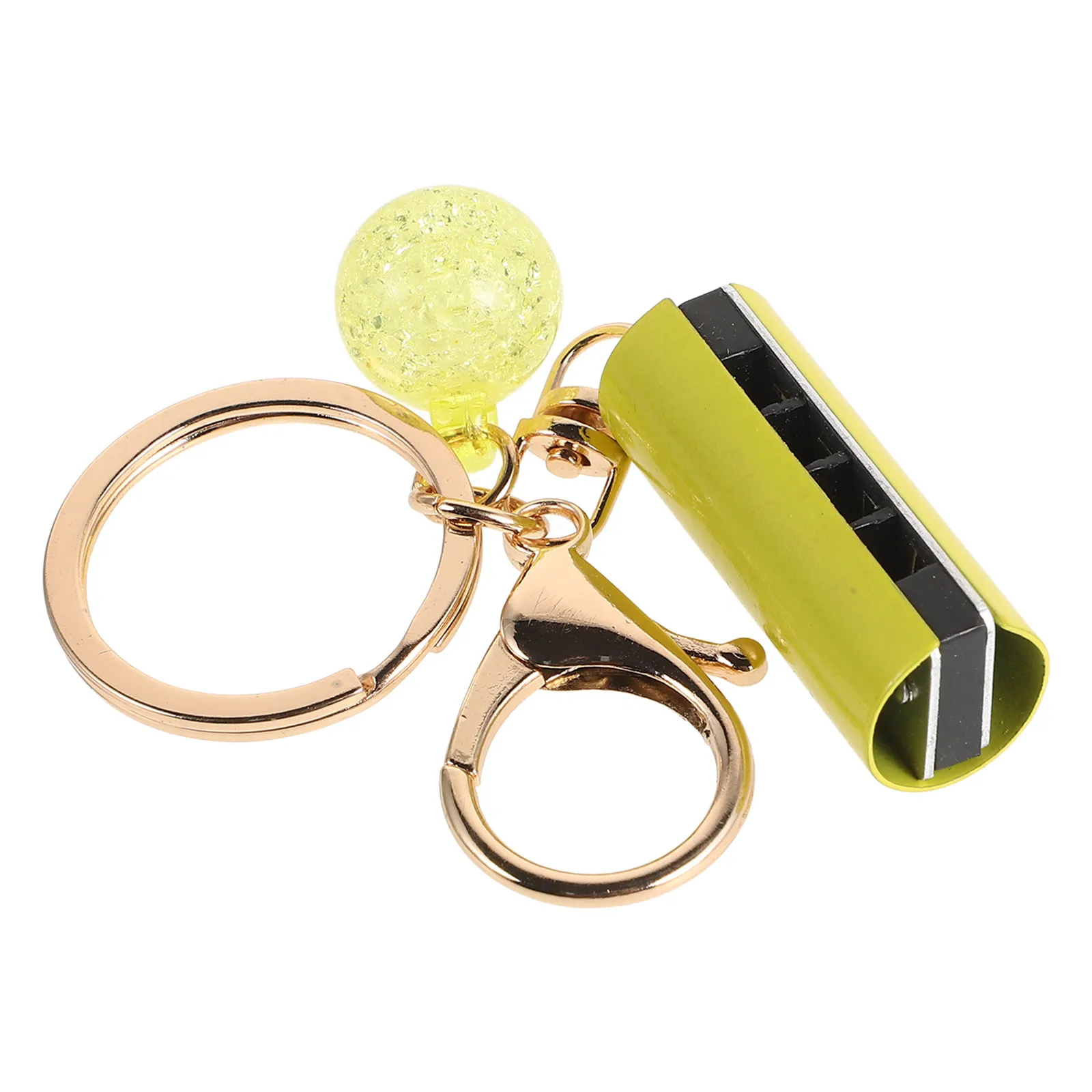 

Small Harmonica Keychain Backpack Keyring Pendant Musical Instrument Rings Metal Decoration Bag Alloy for Purse Diy Charm
