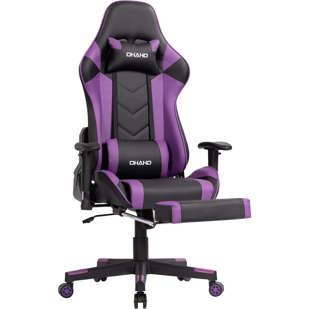 Gaming Stuhl Racing Stil Bürostuhl Einstellbare Massage Lenden Kissen Drehbare Rocker Liege Hohe Rückenlehne Ergonomische Computer De