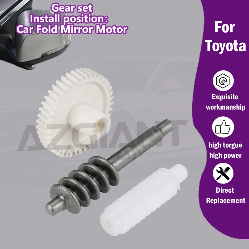 

AZGIANT Car Power folding side view mirror Motor 42T gear For Toyota Corolla MK12(European/US)/Corolla Sport/RAV4 XA50 MK5/C-HR