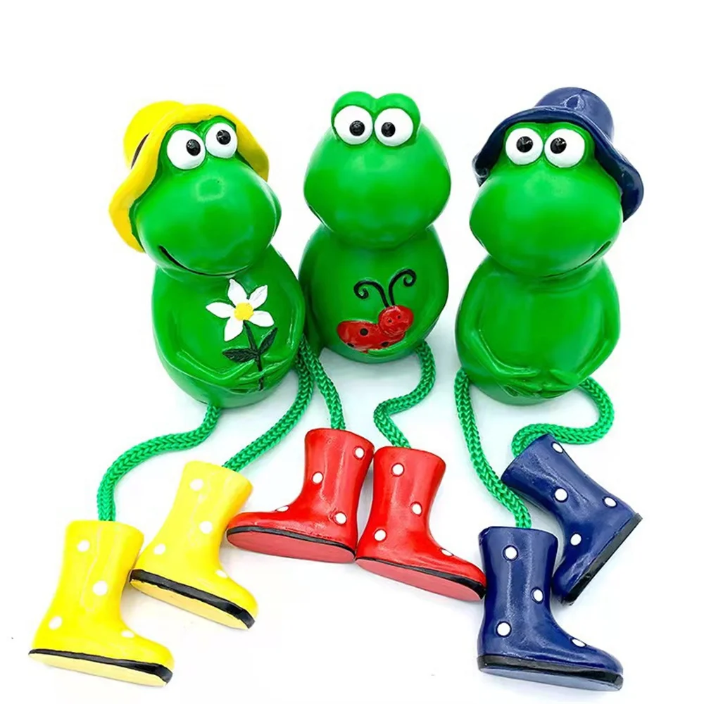 Resin Novel Gift Durable Delicate Accessories Hanging Leg Frog Creativity Green Portable Household Ornaments The New Crafts