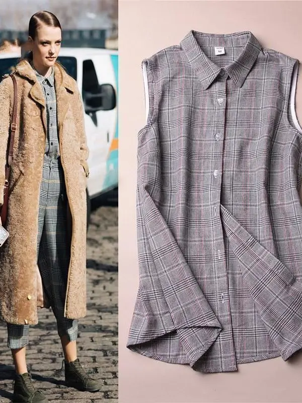 

Осень-зима, хлопковая смесь, верхняя одежда Busin Lady Ele, без све irt, женский базовый слой, цвет Profional Sle