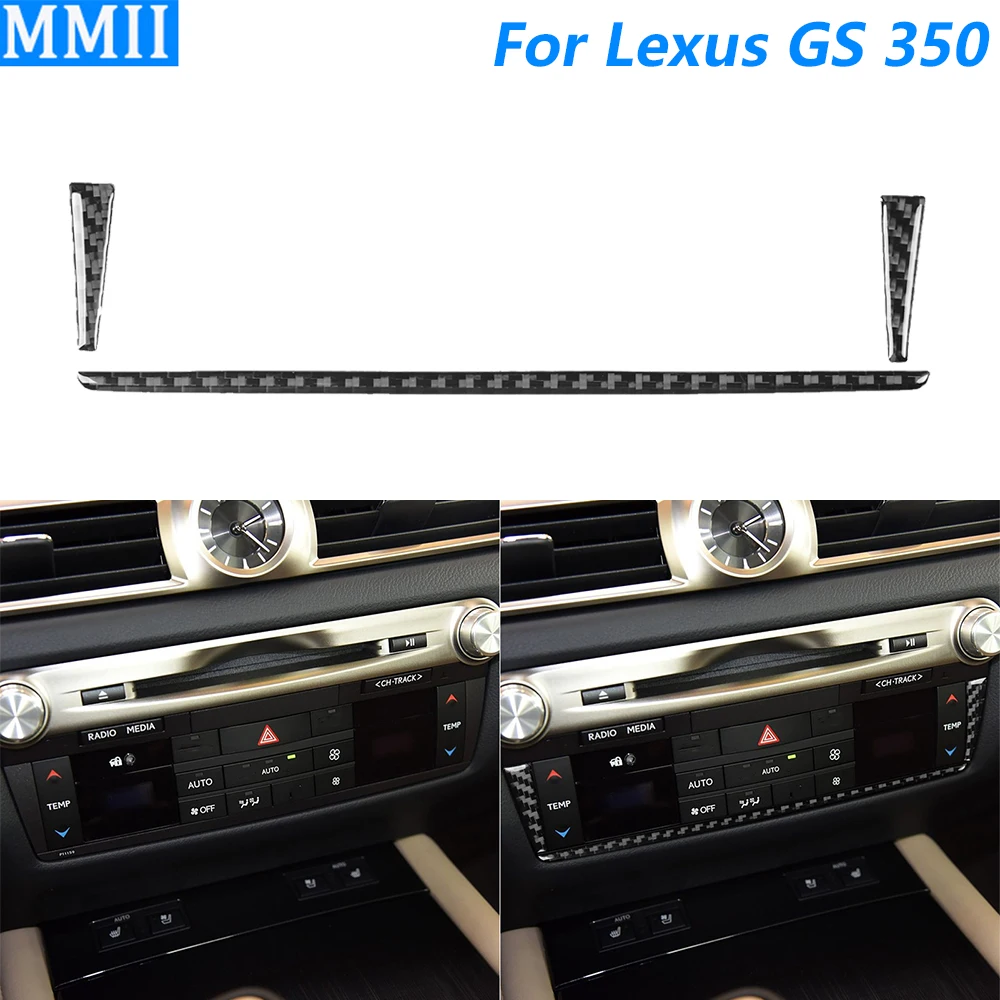 

Для Lexus GS 350 2012-2020 центральная консоль из углеродного волокна, кондиционер, рамка переменного тока, декоративные полоски, автомобильные аксессуары, внутренняя наклейка