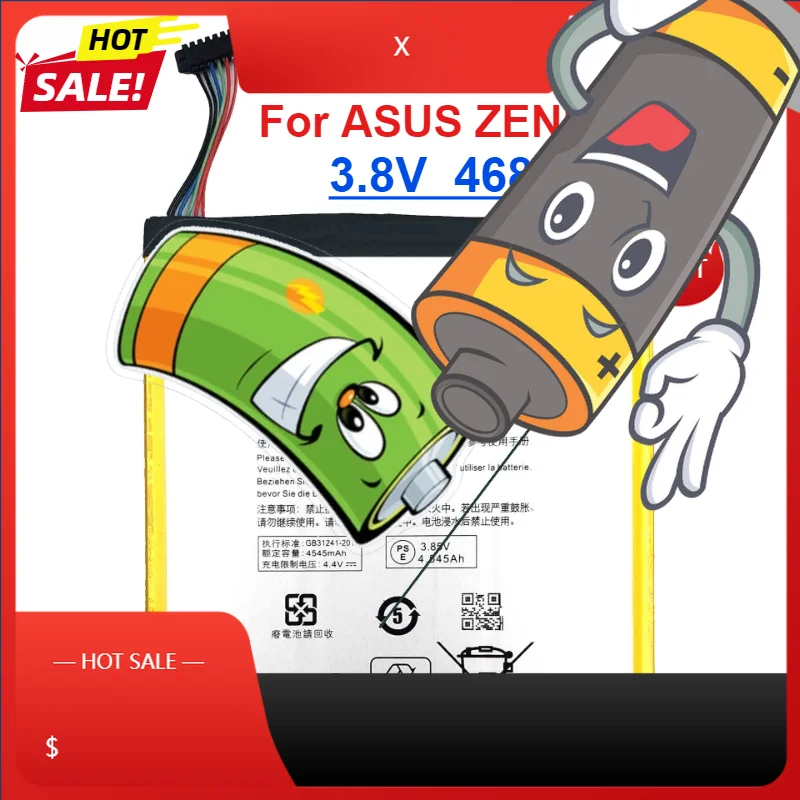 

4680mAh C11P1517 Battery For ASUS ZENPAD 10 ZENPAD10 Z300M Z300CNL Z300 6B P00C Batterie High Capacity Battery