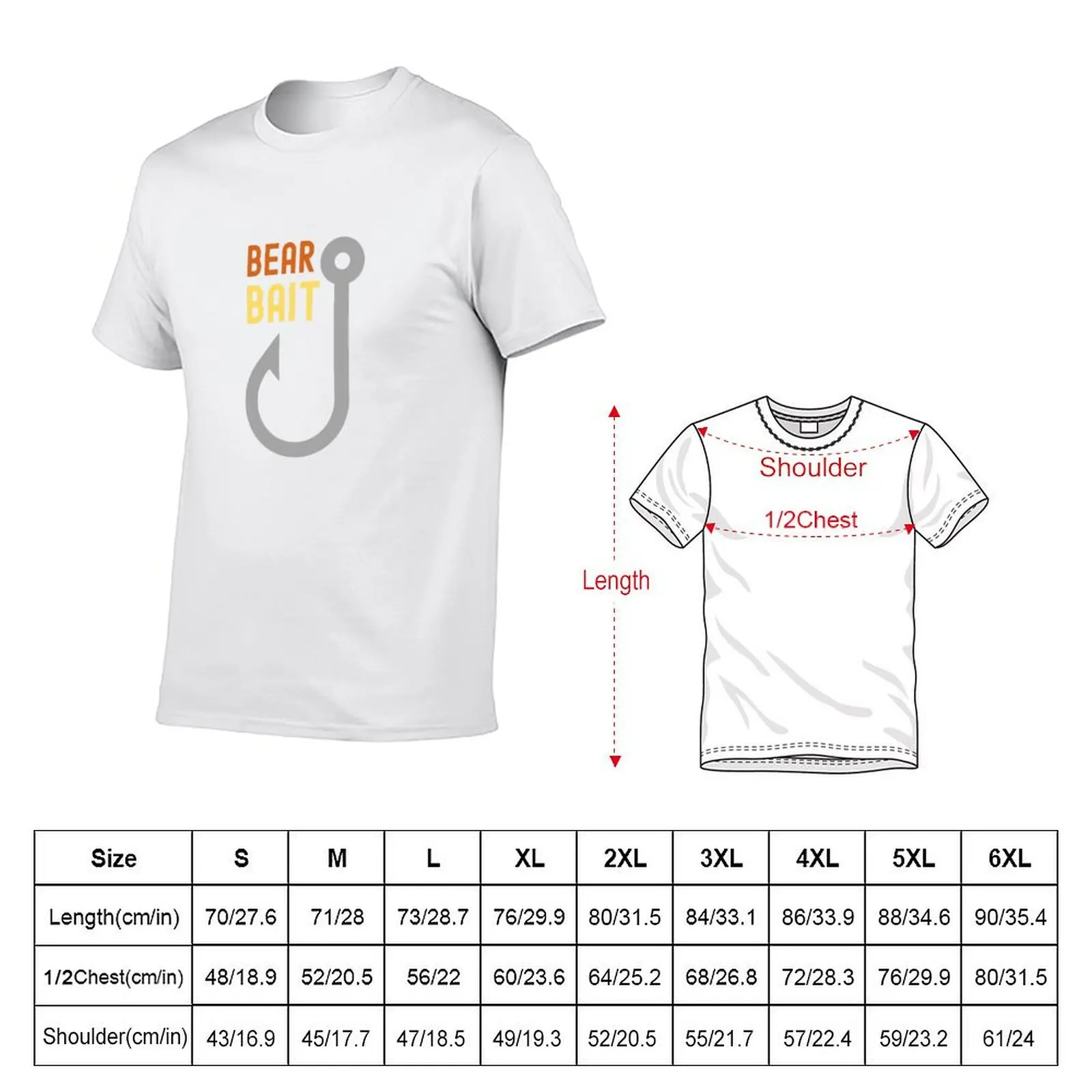 Bear Bait Funny Gay Bear Design T-Shirt Plus Size Short Sleeve T-Shirt