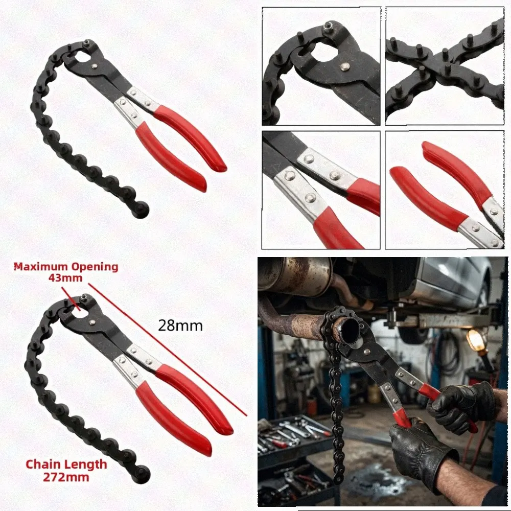 For Exhaust Pipe Cutting Tool Precision Pliers For Copper Aluminum Catalytic Converter Automotive Repair Hand Tools Red