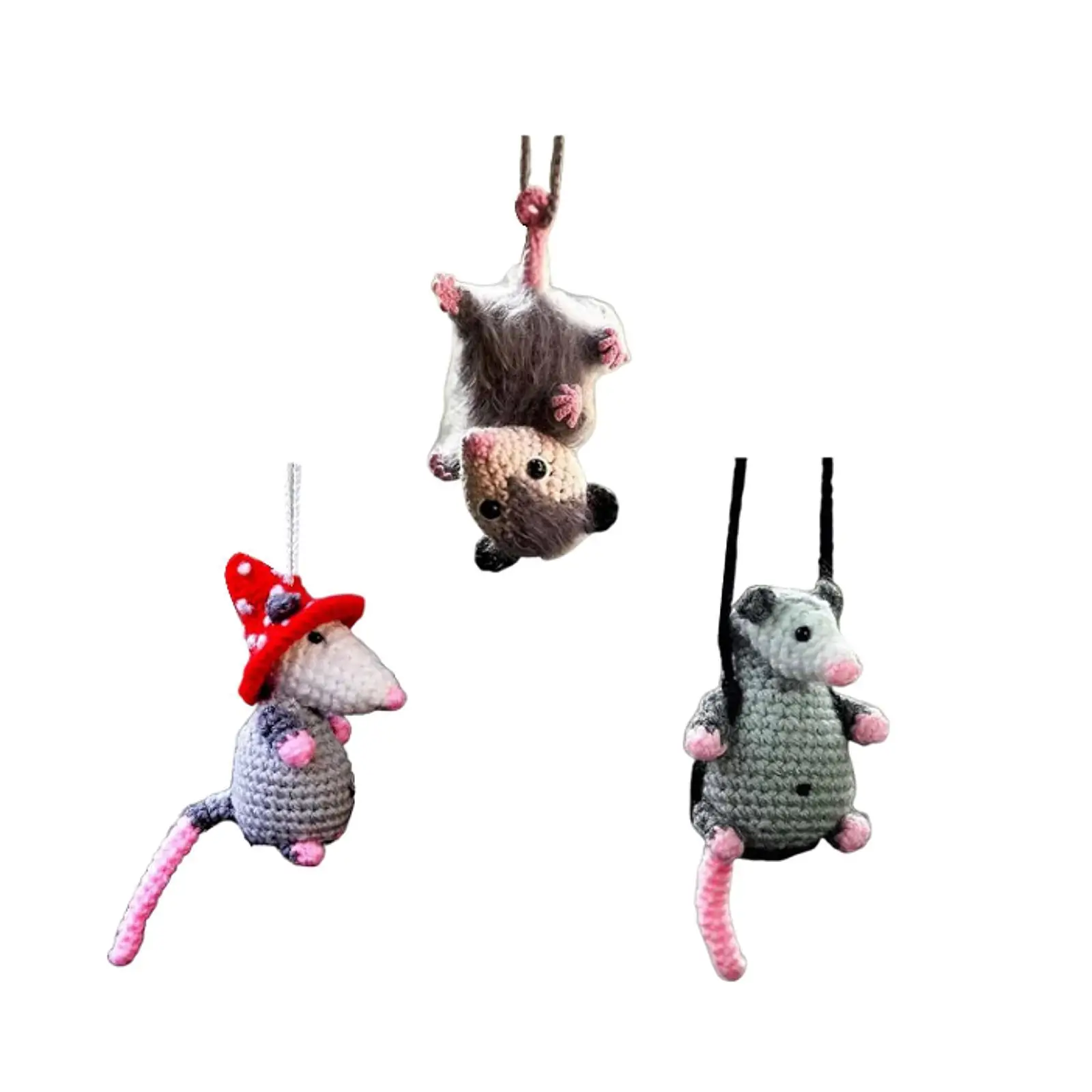 

Car Mouse Pendant Accessories Lovely Gift Hanging Ornament Car Rearview Mirror Pendant for Window Car Home Office Bedrooms