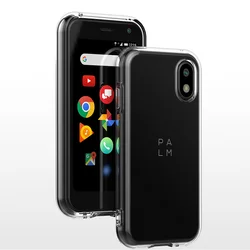Soft TPU Thin Back Cover and Screen Protector Film, Clear Tansparent Case, For TCL Palm Mini Phone, PVG100, 4G