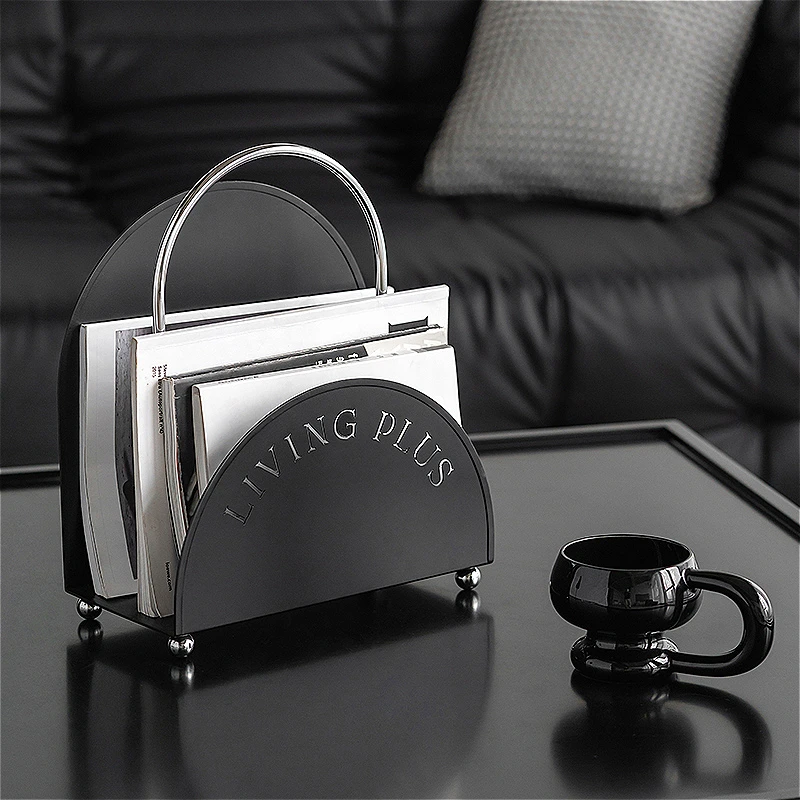 

Minimalist Modern Magazine Rack Nordic Floor Standing Office Desk Creative Living Room Storage Shelf Office Furniture FYMR