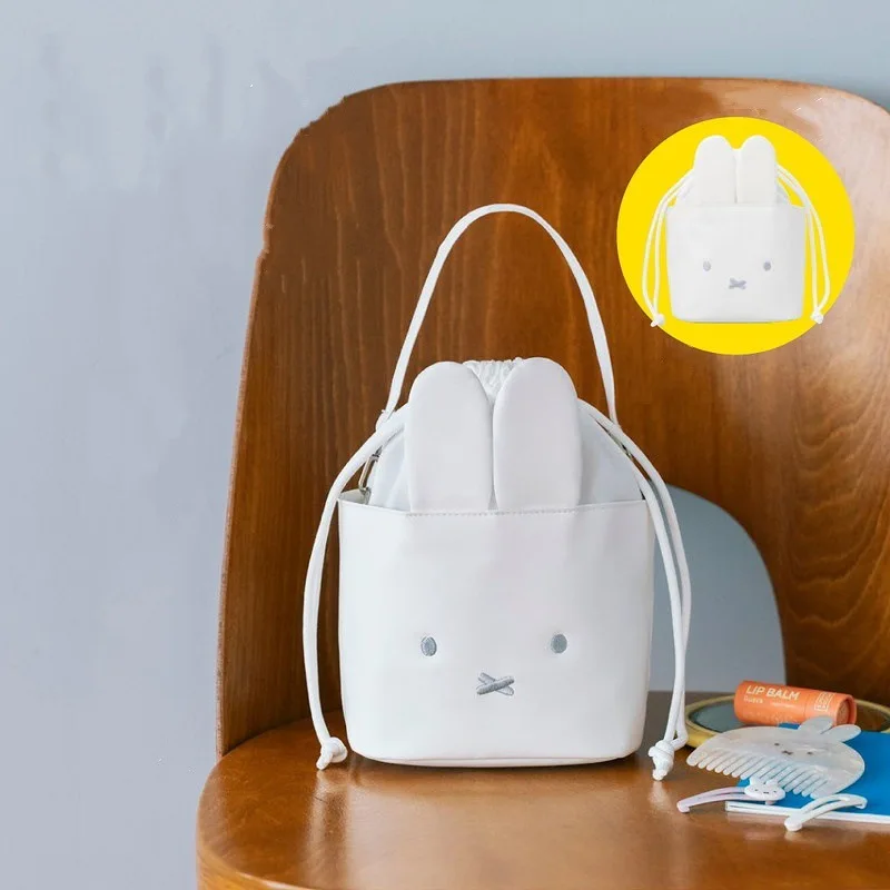 

Горячая мультяшная серия Miffy, сумка с завязками на шнурке, милая повседневная дорожная портативная сумка для хранения косметики