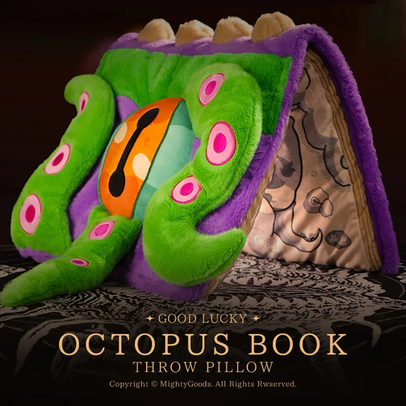 

The Eye Of Cthulhu Octopus Book Plush Pillow Cartoon Anime Stuffed Toy Warm Hand Cushion Blanket Fashion Surprise Birthday Gift
