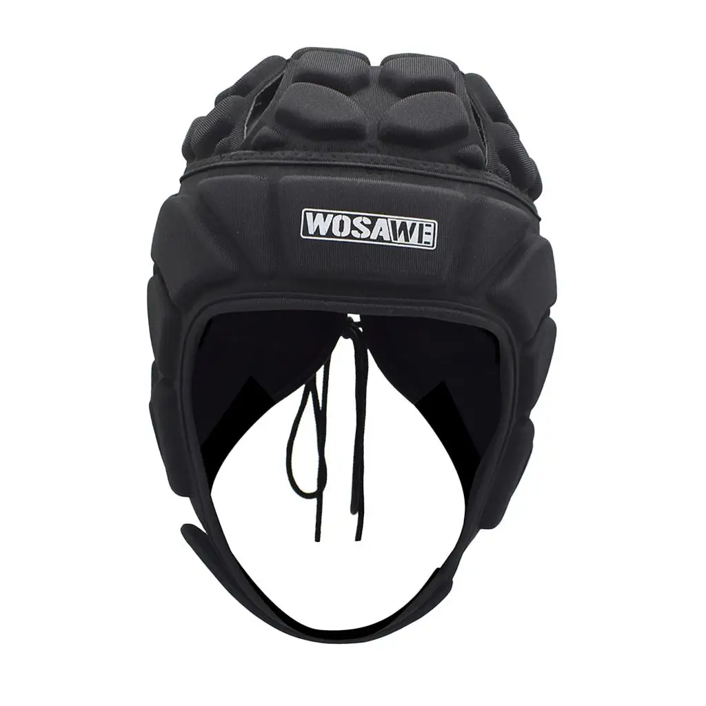 Breathable EVA Football Head Guard Adjustable Full Helmet Specialized Headgear for Soccer Rugby Ice Hockey