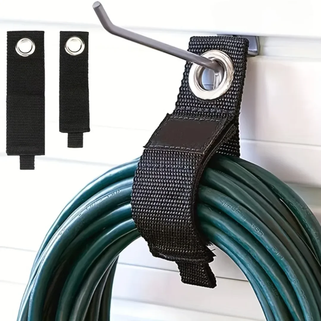 

Heavy-Duty Storage Straps Reusable Extension Cord Organizer Cable Ties Hose Storage Accessory Holder Garage Organization