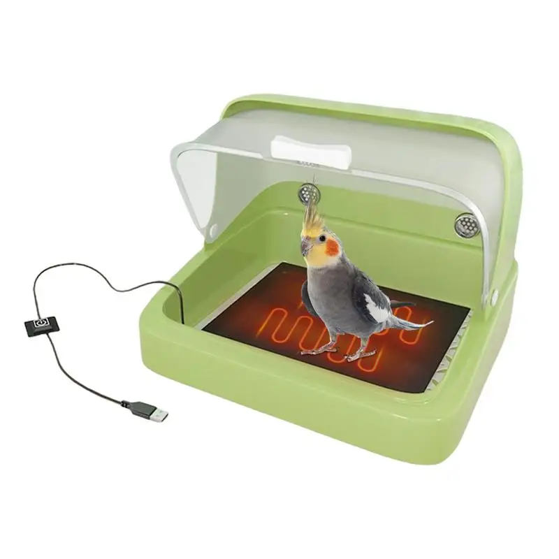 

Chicken Brooder Box Bird Incubator Brooding Box Chick Warmer Visual Nesting Box 3 Temperature Heating Pad Poultry Habitat