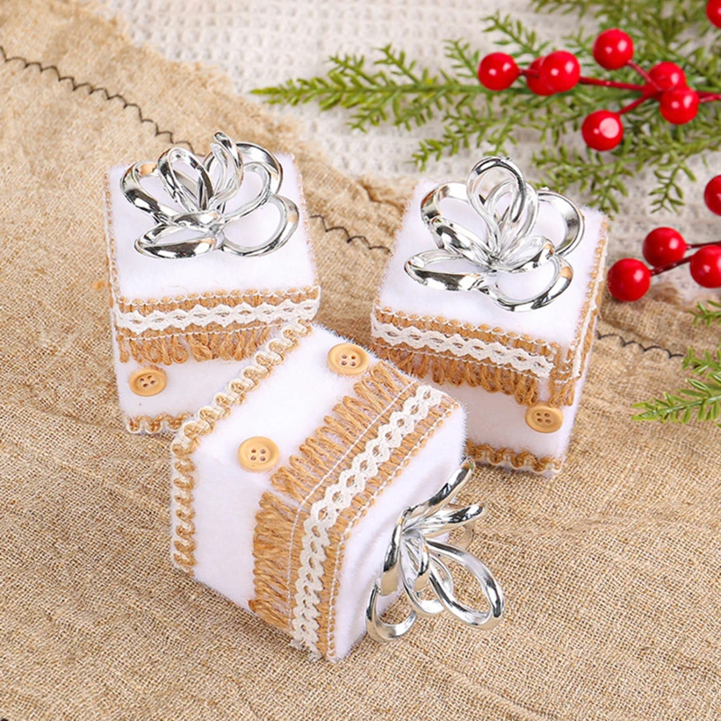 Christmas Foam Gift Box Decorative Packaging Hanging Decorations Diy Christmas Tree Twine Decorative Ball Pendant Gift Box