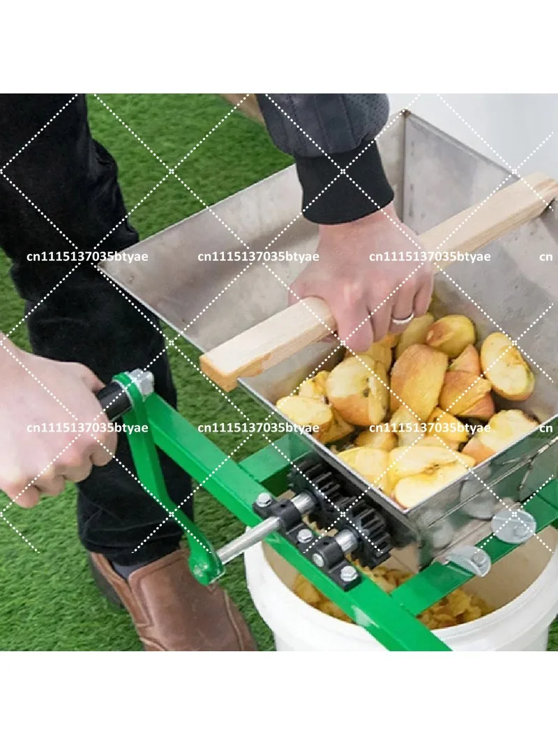 Manual Grape Crusher for Home Winemaking, Apple Fruit Peeling & Crushing Machine