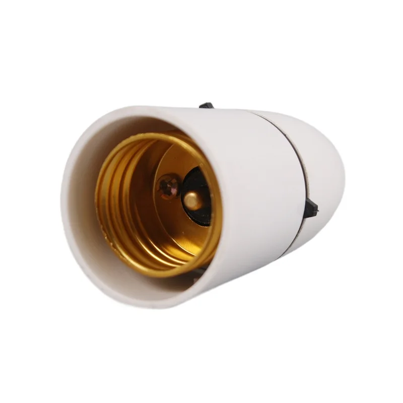 1PCS White Bakelite Screw Ceiling E27 Lamp Holder E27 Bulb Lighting Socket Adapter
