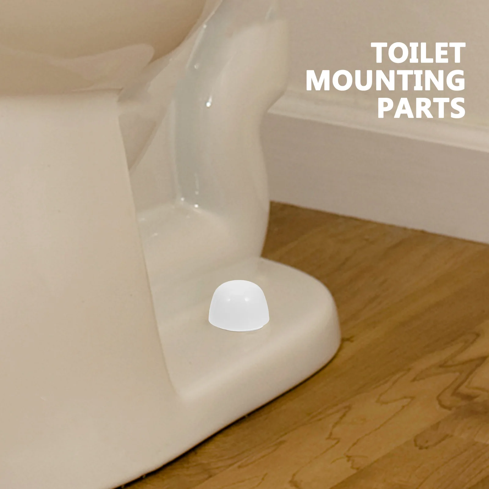 

10pcs Bolt Caps Plastic Round Snap-In Floor Mounting Screws Washers Universal Toilet Bowl Fixing Hardware Kit Toilet Seat Bolts