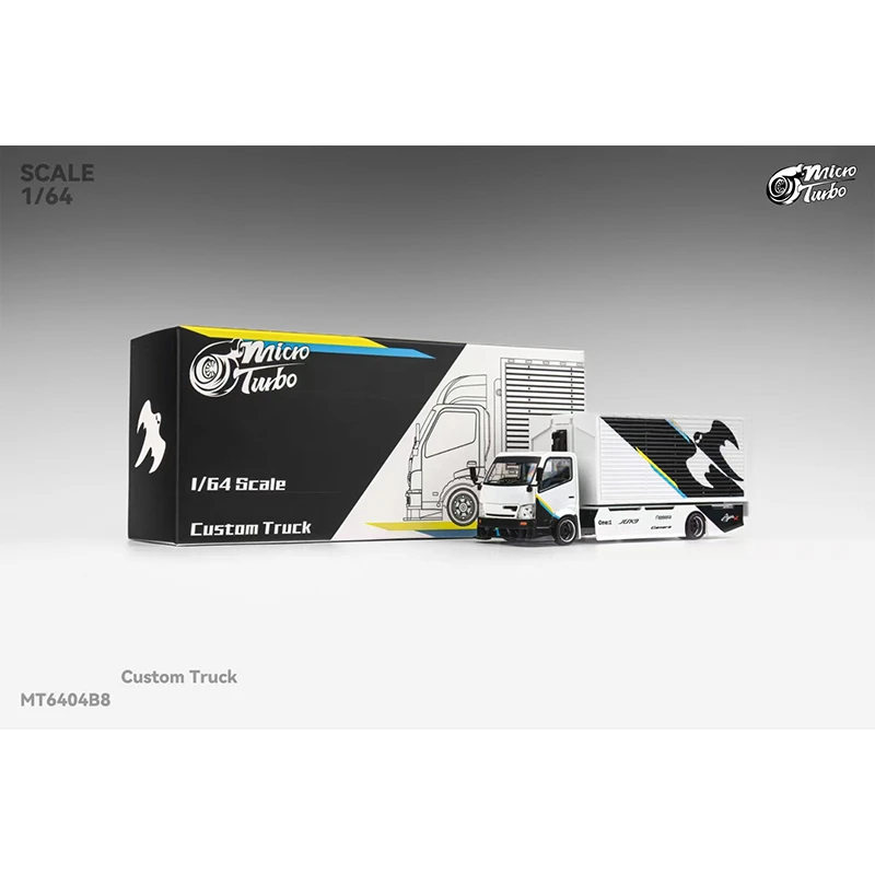 PreSale MT 1:64 300 Series Custom Tow LBWK White Ghost Diecast Diorama Car Model Toy MicroTurbo