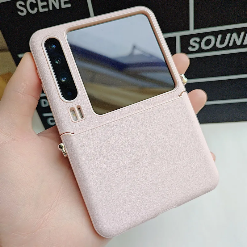 

For Huawei Pura X Matte Fingerprint-Proof Ultra Slim PC Hybrid Shock Absorbing Folding Skin Feel Case