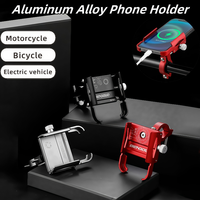 360 ° Rotation Motorcycle Bicycle Phone Holder Shockproof Riding Navigation Phone Brackets Aluminum Alloy Material Phone Stands