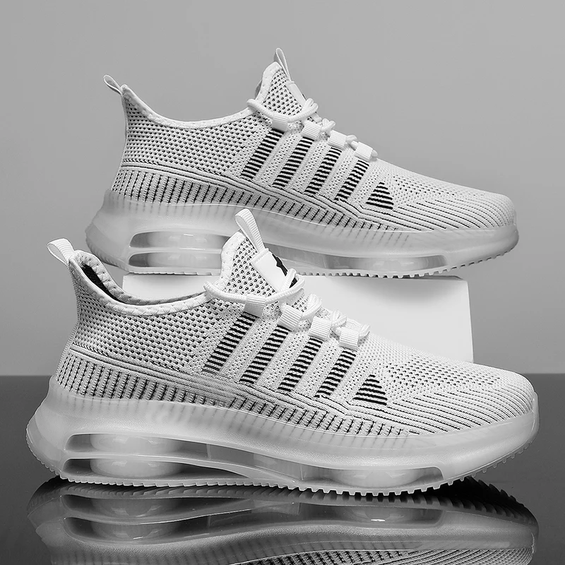 

YRZL Mens Sport Shoes Sneakers Casual Lightweight Running Shoes Breathable Comfortable Walking Shoes Non Slip Fashion Trainers