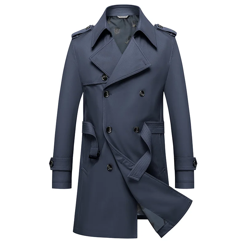 Classic Men\'s Trench Coat 8XL Plus Size windbreaker High Quality Business Casual Wind Coat Men Clothing Oversized Ponchos