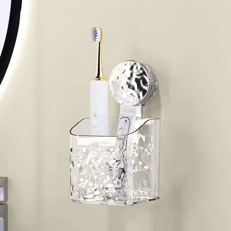 Organizador de estante de secado con ventosa HQ, sin perforaciones, fuerte, transparente, almacenamiento de pared, duradero, accesorios de baño