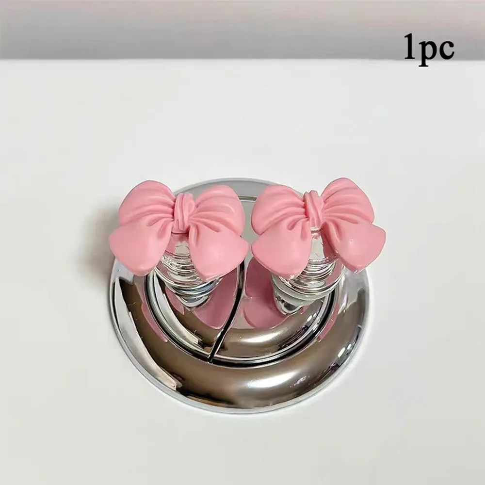 1 PC Bathroom Flower Shaped Toilet Press Tool Creative Toilet Press Button Press Push Switch Decor Switch Toilet Bathing Button