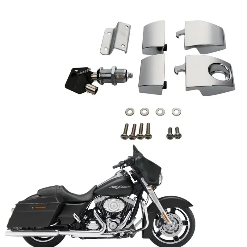 

For Harley Touring Electra Road Street Glide 2006-2013 FLHT FLHR FLHX Accesorios moto Tour Pack Latches