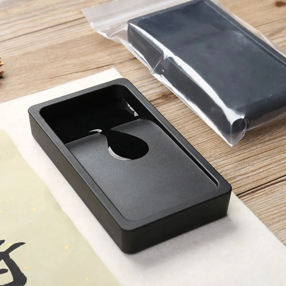 

3Pcs Chinese Inkstone Compact Portable Inkslab for Students Calligraphers Two-Sided Usage Fine Workmanship Smooth Surface